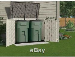 Suncast Stow-Away 3 ft. 8 in. X 5 ft. 11 in. Resin Horizontal Storage Shed New