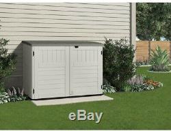 Suncast Stow-Away 3 ft. 8 in. X 5 ft. 11 in. Resin Horizontal Storage Shed New