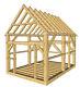 Timber Frame Shed Plans Size 12' X 16' Two Doors, Printed Plans On 8 1/2x11 New
