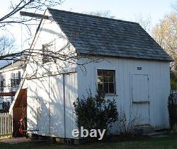 Timber Frame Shed Plans size 12' x 16' with 2 doors, printed plans on 8 1/2x11