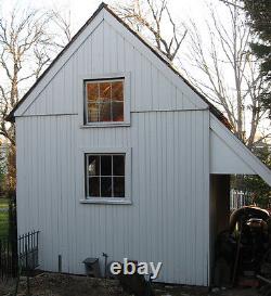 Timber Frame Shed Plans size 12' x 16' with 2 doors, printed plans on 8 1/2x11