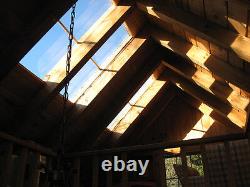 Timber Frame Shed Plans size 12' x 16' with 2 doors, printed plans on 8 1/2x11