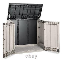 Toomax StoraWay Plus XL All-Weather Horizontal Storage Shed Cabinet, 44 cu ft