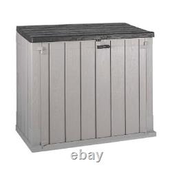 Toomax Stora Way All Weather Outdoor Horizontal Storage Shed Cabinet for Tras