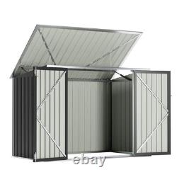Tozey 70 in. W x 40 in. D x 52.5 in. H Galvanized Steel Horizontal Trash and for