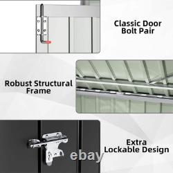 Tozey 70 in. W x 40 in. D x 52.5 in. H Galvanized Steel Horizontal Trash and for