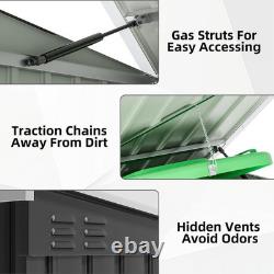 Tozey 70 in. W x 40 in. D x 52.5 in. H Galvanized Steel Horizontal Trash and for