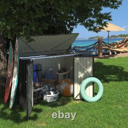 Tozey 70 in. W x 40 in. D x 52.5 in. H Galvanized Steel Horizontal Trash and for