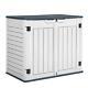 Tozey Deck Box 4'2x2'5 205-gal. Outdoor Horizontal Resin Uv Protection White