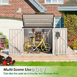 US 46 Cu. Ft Outdoor Storage Box Sheds Horizontal Cabinet Box, Bikes Trash Cans