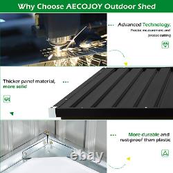US 46 Cu. Ft Outdoor Storage Box Sheds Horizontal Cabinet Box, Bikes Trash Cans