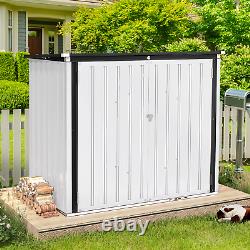 US 46 Cu. Ft Outdoor Storage Box Sheds Horizontal Cabinet Box, Bikes Trash Cans