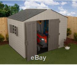 US Leisure 10 ft. X 8 ft. Keter Stronghold Resin Storage Shed
