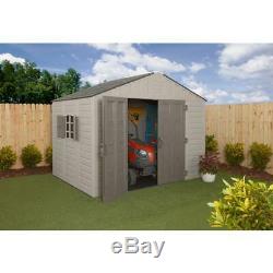 US Leisure 10 ft. X 8 ft. Keter Stronghold Resin Storage Shed