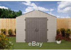 US Leisure 10 ft. X 8 ft. Keter Stronghold Resin Storage Shed