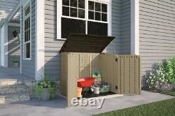 Utility 4.5 ft. W x 2.5 ft. D Plastic Horizontal Garbage Shed NEW