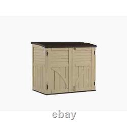 Utility 4.5 ft. W x 2.5 ft. D Resin Horizontal Garbage Shed New