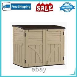 Utility Suncast 4.5 ft. W x 2.5 ft. D Resin Horizontal Garbage Shed