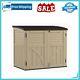Utility Suncast 4.5 Ft. W X 2.5 Ft. D Resin Horizontal Garbage Shed