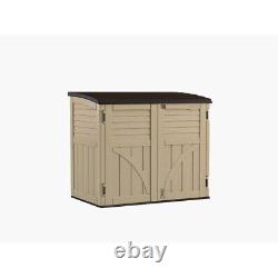 Utility Suncast 4.5 ft. W x 2.5 ft. D Resin Horizontal Garbage Shed