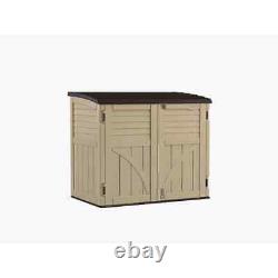 Utility Suncast 4.5 ft. W x 2.5 ft. D Resin Horizontal Garbage Shed