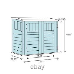 Utility Suncast 4.5 ft. W x 2.5 ft. D Resin Horizontal Garbage Shed