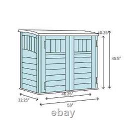 Utility Suncast 4.5 ft. W x 2.5 ft. D Resin Horizontal Garbage Shed FREESHIP