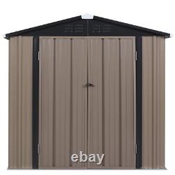 Utility Tool 6 ft. W x 4 ft. D Galvanized Steel Horizontal Storage Shed