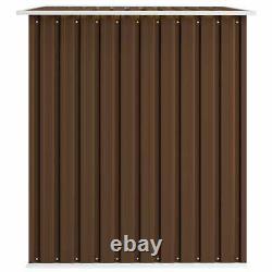 VidaXL Garden Storage Shed Brown 0.2x80.7. Steel