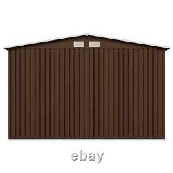 VidaXL Garden Storage Shed Brown 0.2x80.7. Steel