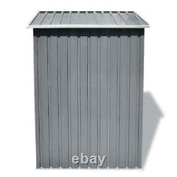 VidaXL Garden Storage Shed Gray Metal 80.3x52x73.2 Practical