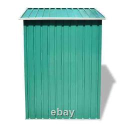 VidaXL Garden Storage Shed Green Metal 80.3x52x73.2-HOT