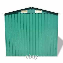 VidaXL Garden Storage Shed Green Metal 80.3x52x73.2-HOT