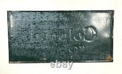 Vintage Distressed Original Colonial Bread Advertising Metal Sign 28x13.5