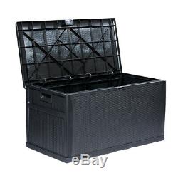 Waterproof Lockable Deck Box Storage Container Shed Bin Backyard Patio Outdoor