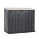 Way Horizontal Outdoor Storage Shed Cabinet Trash Cans Gardening Tools Yard Equi