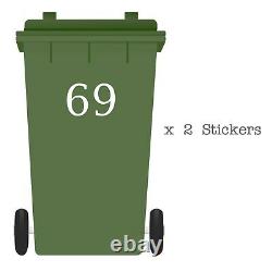 Wheelie Bin Sticker Number Sticker/Decal Wheelie Bin Storage Sticker