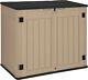 Yitahome Large Outdoor Horizontal Storage Shed, Extra Large-47 Cu Ft, Brown