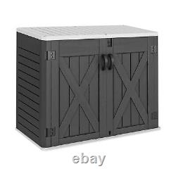 YITAHOME Outdoor Horizontal Storage Shed with X-Shaped Lockable Door, 35 Cu F