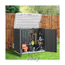 YITAHOME Outdoor Horizontal Storage Shed with X-Shaped Lockable Door, 35 Cu F