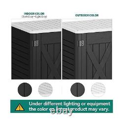 YITAHOME Outdoor Horizontal Storage Shed with X-Shaped Lockable Door, 35 Cu F