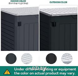 YITAHOME Outdoor Horizontal Storage Sheds WithO Shelf, Weather Resistant Resin Too
