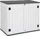 Yitahome Outdoor Horizontal Storage Sheds Witho Shelf, 35 Cu Ft Waterproof Shed