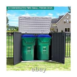YITAHOME Outdoor Resin Storage Sheds, 39 in Height Lockable Waterproof Horizo