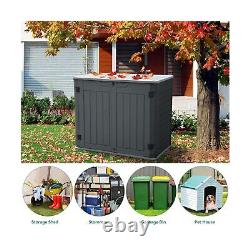 YITAHOME Outdoor Resin Storage Sheds, 39 in Height Lockable Waterproof Horizo