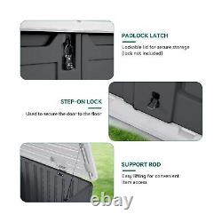 YITAHOME Outdoor Resin Storage Sheds, 39 in Height Lockable Waterproof Horizo