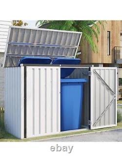 YODOLLA Outdoor Cabinet Storage Box Sheds, 46 Cu. Ft Large Waterproof Horizontal