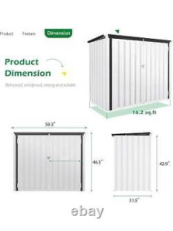 YODOLLA Outdoor Cabinet Storage Box Sheds, 46 Cu. Ft Large Waterproof Horizontal