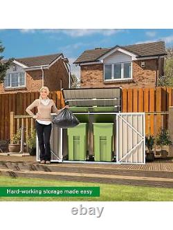 YODOLLA Outdoor Cabinet Storage Box Sheds, 46 Cu. Ft Large Waterproof Horizontal