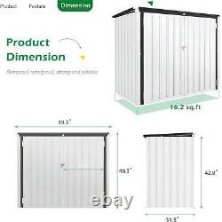 YODOLLA Outdoor Cabinet Storage Box Sheds, 46 Cu. Ft Large Waterproof Horizontal